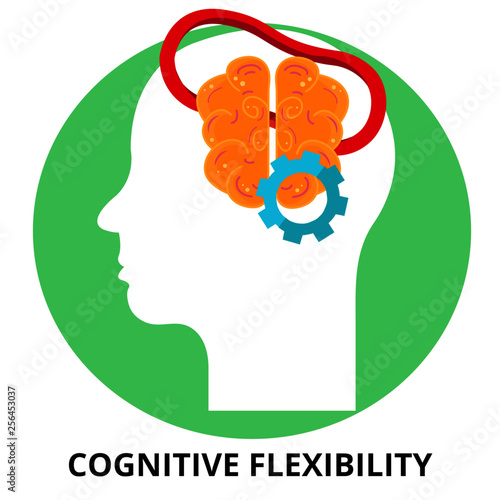 Cognitive Flexibility Abstract Icon Surrealism Illustration Vector