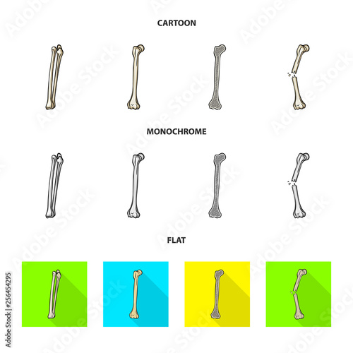 Vector illustration of medicine and clinic icon. Set of medicine and medical vector icon for stock.