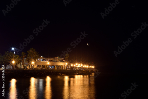 Dock at night