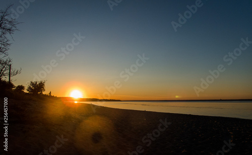 sunset on the beach