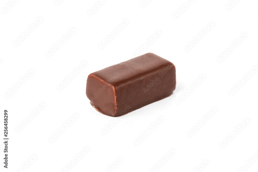 Chocolate sweets with praline isolated on white background. Chocolate sweets with praline isolated on white background.