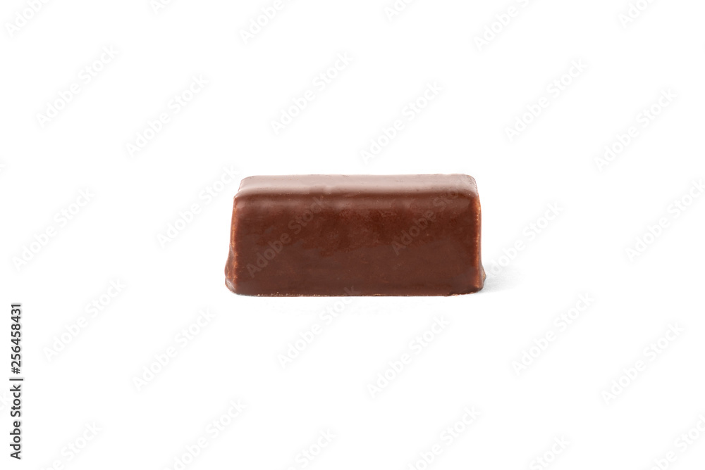 Chocolate sweets with praline isolated on white background. Chocolate sweets with praline isolated on white background.