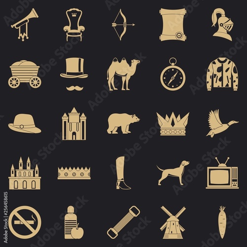 Horseman icons set. Simple set of 25 horseman vector icons for web for any design