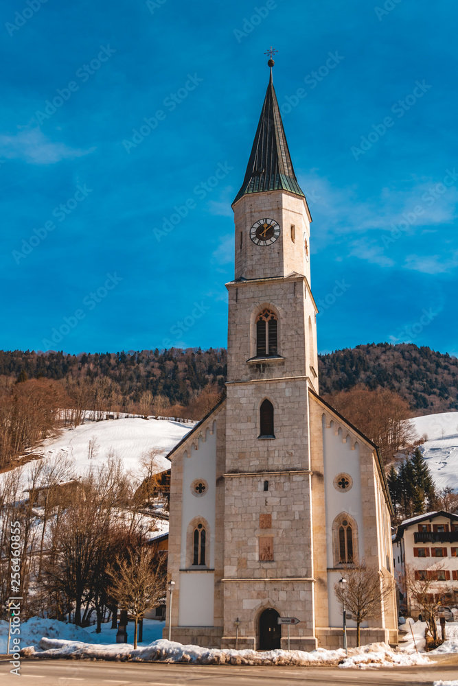 Beautiful church at Marktschellenberg-Bavaria-Germany