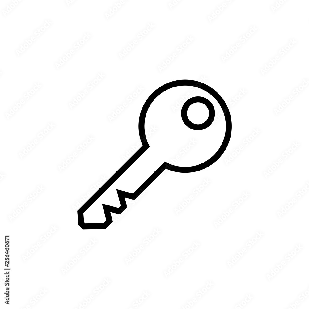 Key icon vector. Key vector icon. Key symbol for web site design Key icon vector. Key vector icon. Key symbol for web site design
