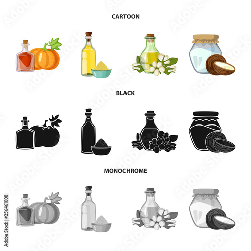Isolated object of healthy  and vegetable  sign. Collection of healthy  and agriculture stock symbol for web.