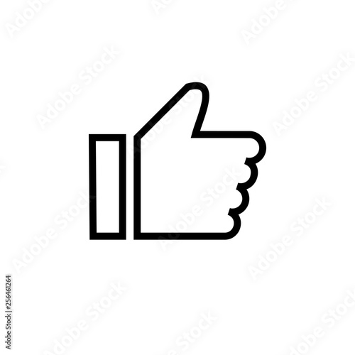 like icon vector. Thumbs up icon. social media icon. Like and dislike icon. Thumbs up and thumbs down
