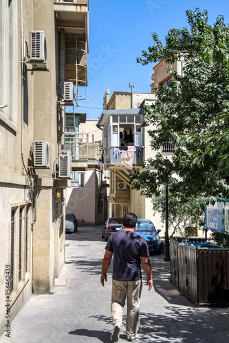 streets of old city of Baku