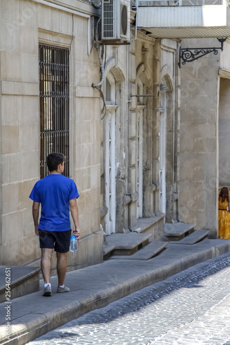 streets of old city of Baku