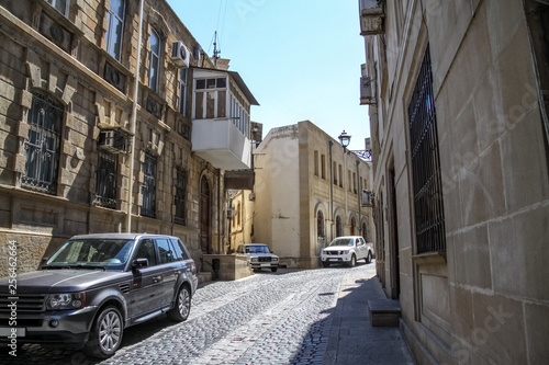 streets of old city of Baku