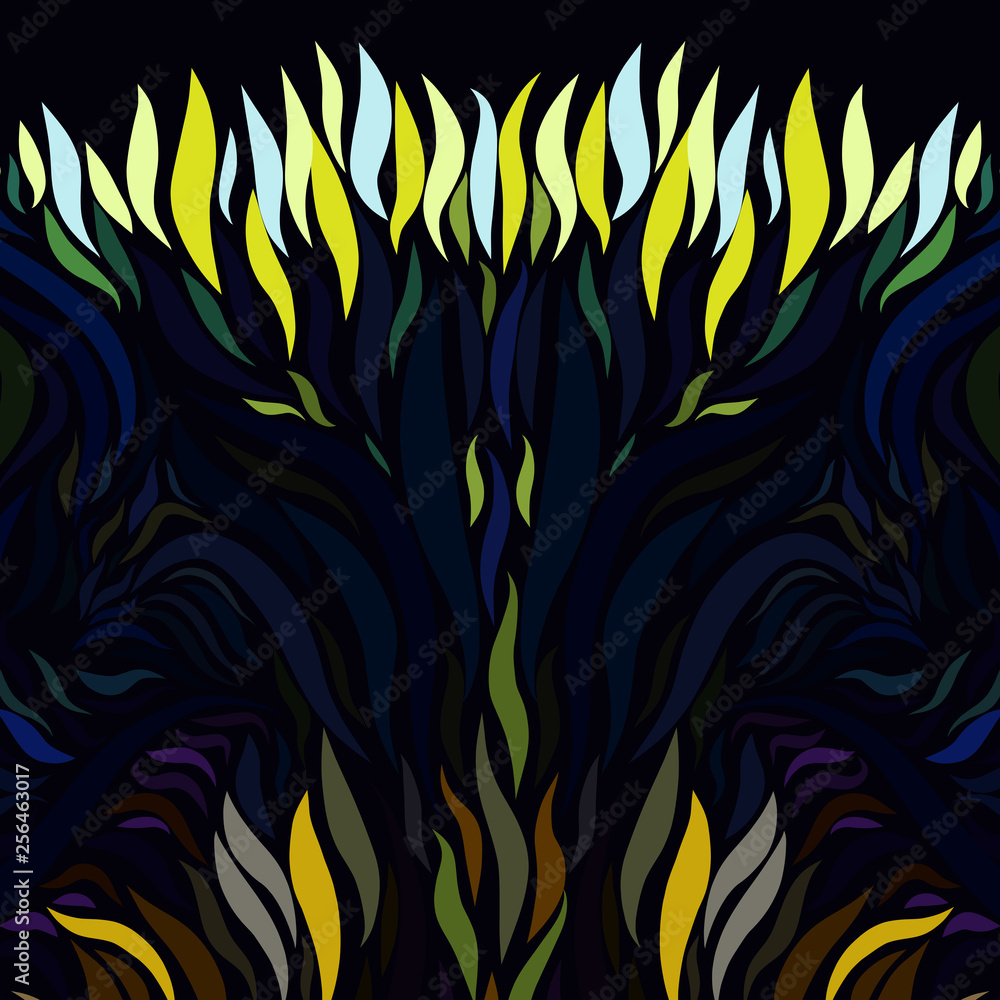 pattern like a fabulous plant on a dark background pattern like a fabulous plant on a dark background