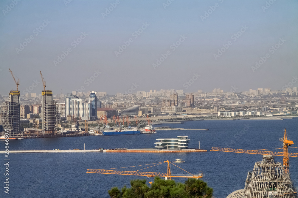 Obraz premium Panorama of the city of Baku