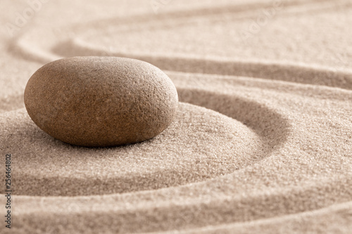 zen meditation stone and sand garden for mindfulness, relaxation, harmony balance and spirituality. .