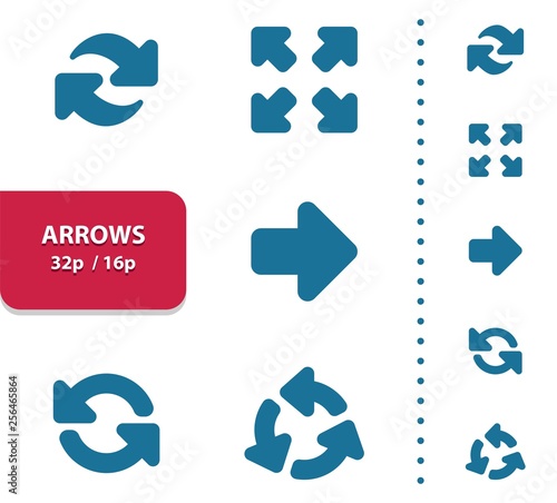 Arrows Icons (4x magnification for preview).