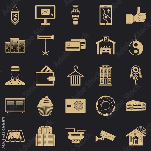 Lodge icons set. Simple set of 25 lodge vector icons for web for any design