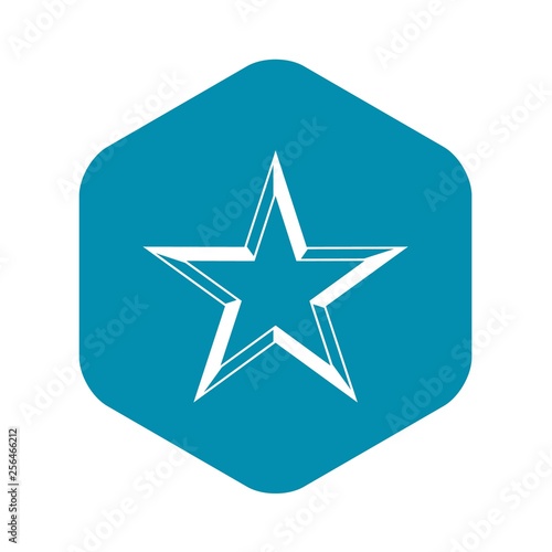 Star icon in simple style isolated vector illustration
