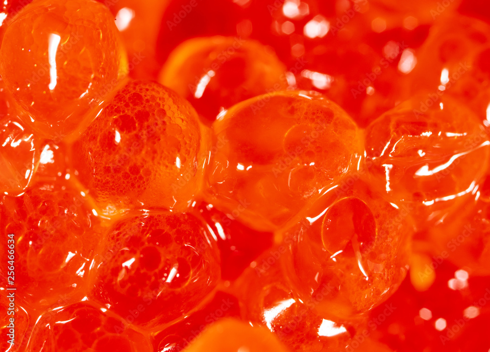 Red caviar as an abstract background Red caviar as an abstract background