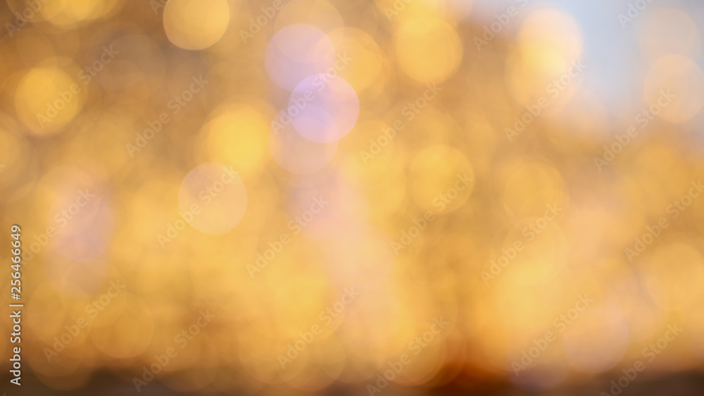 Golden bokeh lights as abstract background Golden bokeh lights as abstract background