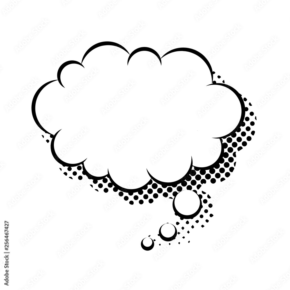 Speech bubble in the form of a cloud vector flat isolated Speech bubble in the form of a cloud vector flat isolated