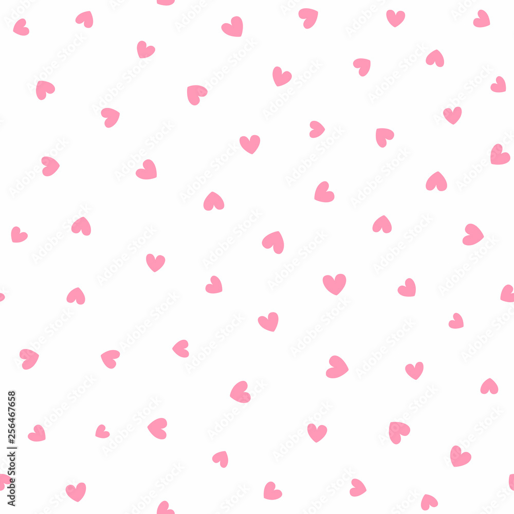 Seamless pattern with scattered stars. Romantic vector illustration.