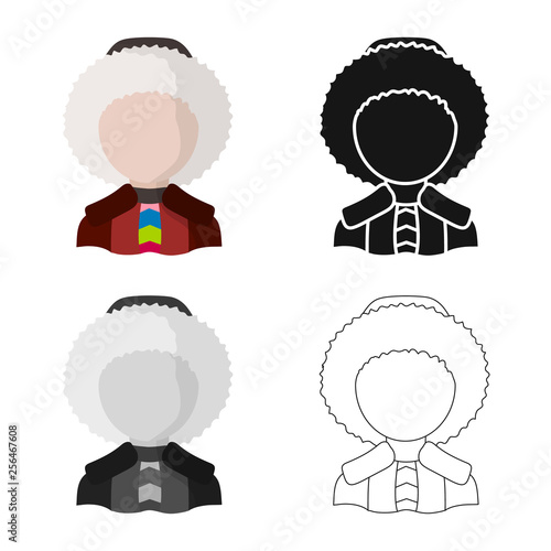 Vector illustration of imitator and resident logo. Set of imitator and culture stock vector illustration.