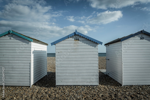 Beach huts, Goring-by-Sea, West Sussex, England, UK © Marina Marr