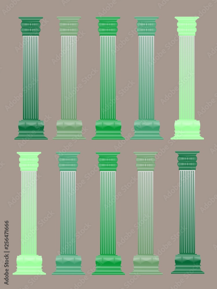 Green columns Green columns