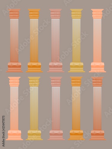 Orange columns