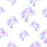 Palm tree. Seamless summer pattern. Tropical background for printing on fabric.