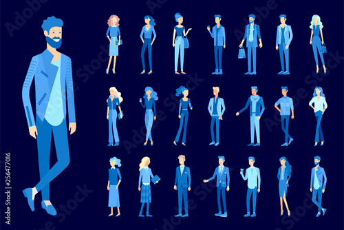 Businessmen making handshake, business etiquette, merger concepts office workers, clerks or managers talking to each other, discussing, depressed Tired male and female office workers sitting, sleeping
