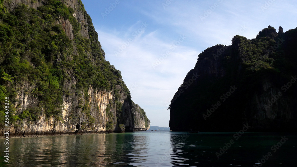 Mountains, sea, lagoon Mountains, sea, lagoon