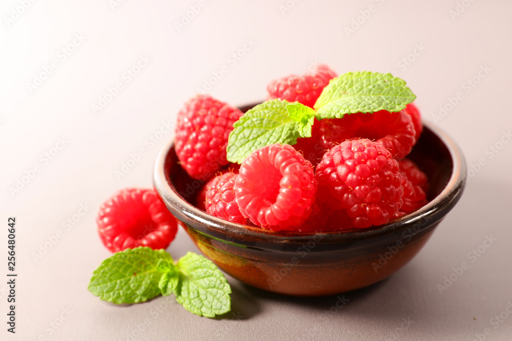 fresh raspberry, berry fruit and mint fresh raspberry, berry fruit and mint