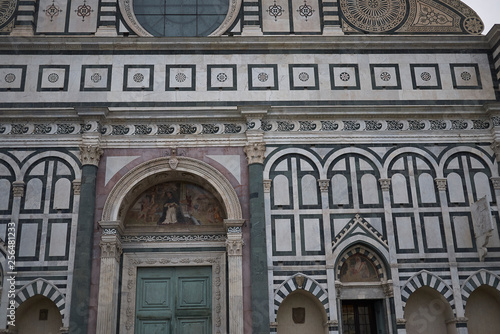 Florence, Italy - March 01, 2019 : View of santa maria Novella church
