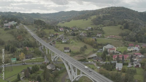 Wallpaper Mural Aerial drone view over big bridge ProResHQ Torontodigital.ca