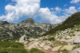 Amazing Summer landscape of Muratov Peak, Pirin Mountain, Bulgaria