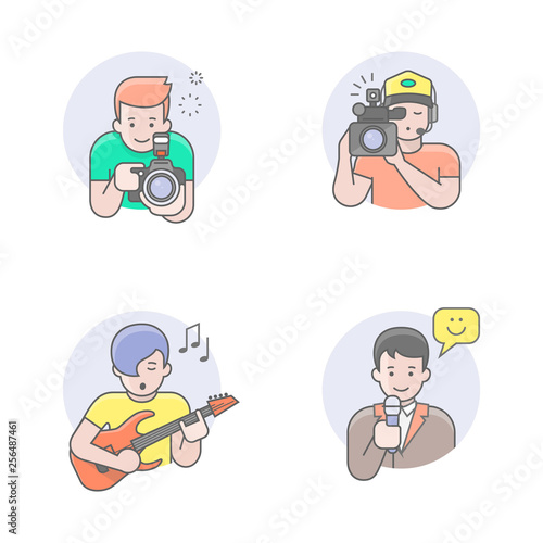 Media professions avatars