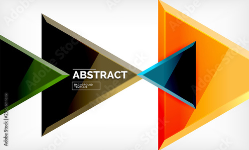 Free Download Triangular low poly background design, multicolored triangles - GFXLoad