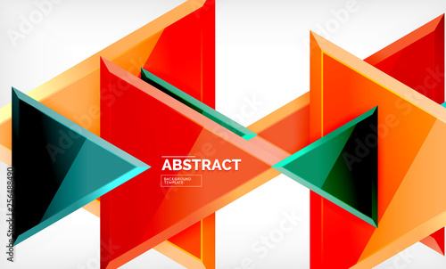 Free Download Triangular low poly background design, multicolored triangles - GFXLoad