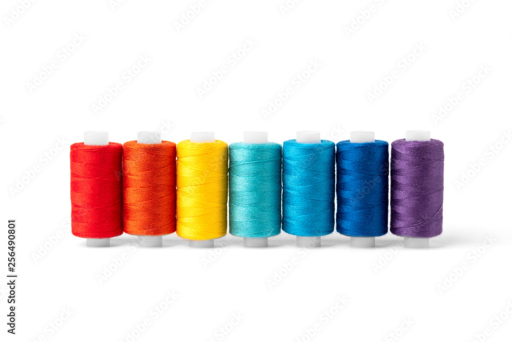 Coloured threads isolated on white background. Coloured threads isolated on white background.