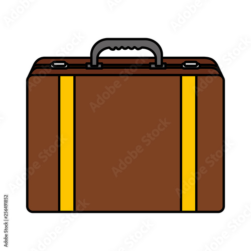 suitcase travel isolated icon