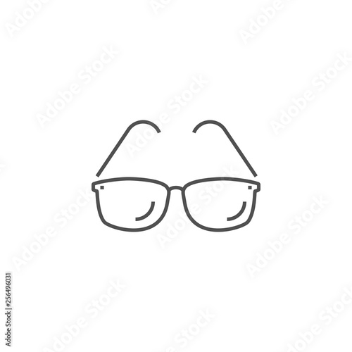 Sunglasses Related Vector Line Icon.