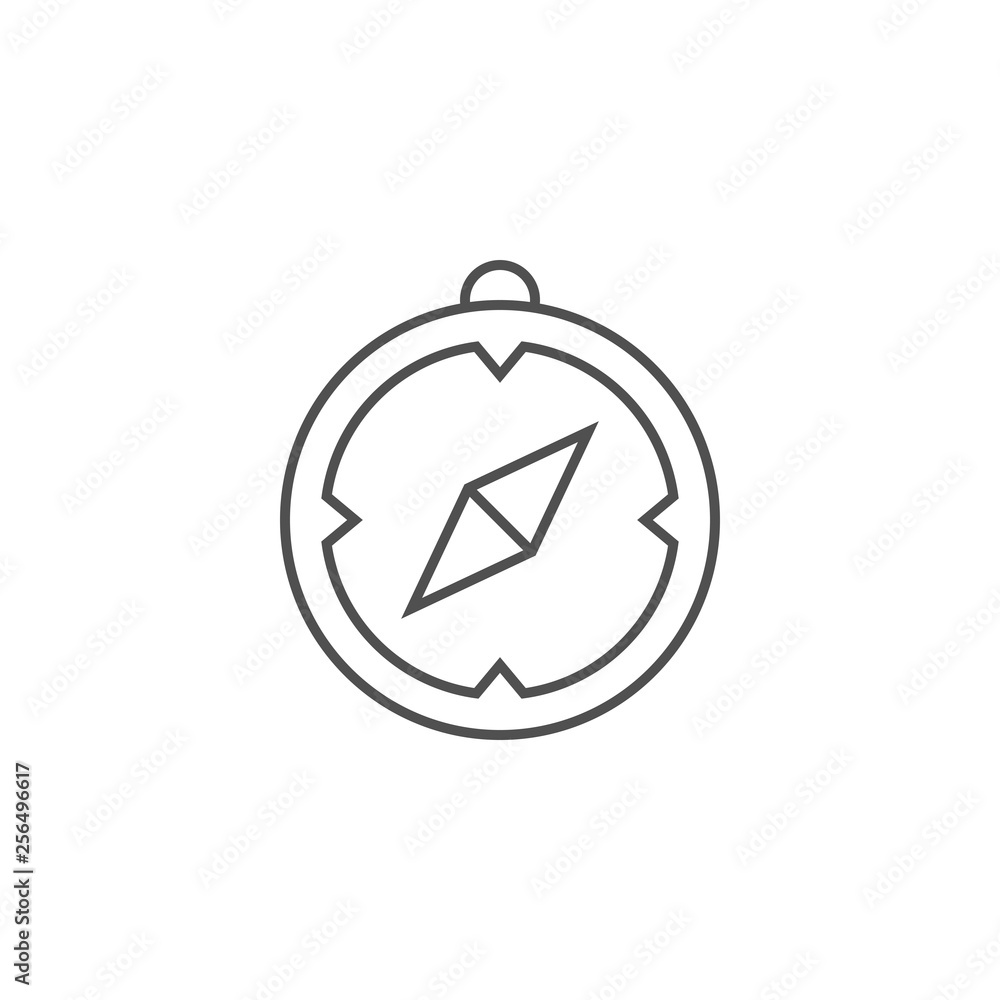 Compass Related Vector Line Icon. Compass Related Vector Line Icon.