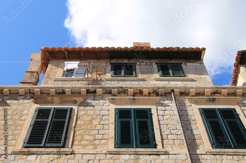 Old traditional mediterranean house in Dubrovnik , Croatia © Ellica