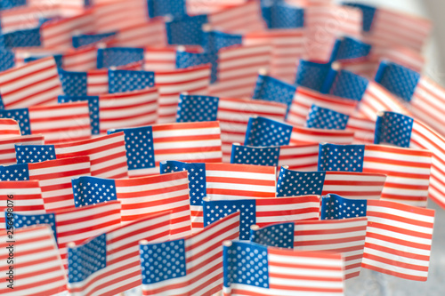 American flags-a symbol of independence day, the adoption Of the Declaration of Independence