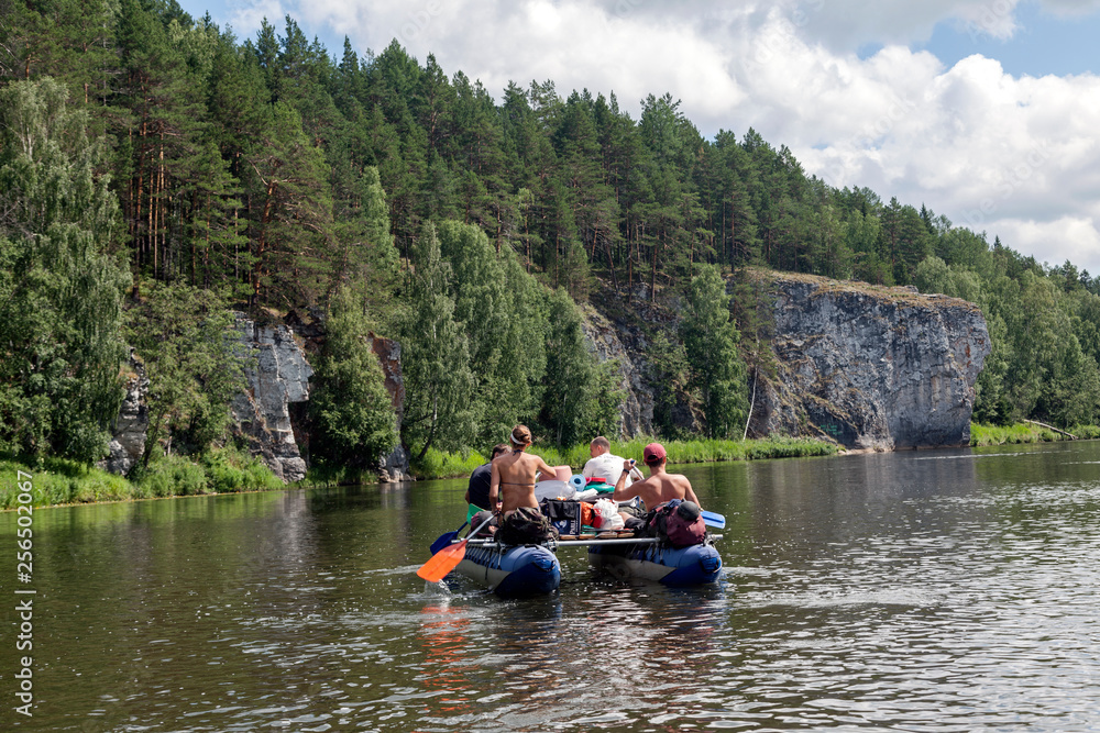 Rafting on river Chusovaya