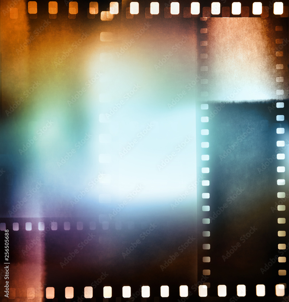 Filmstrip movie frames background