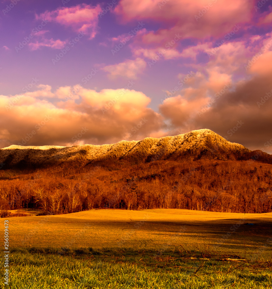 Fototapeta premium frost top mountain