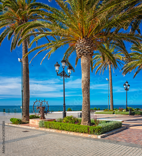 Plaza Balcon de Europa in morning, Nerja