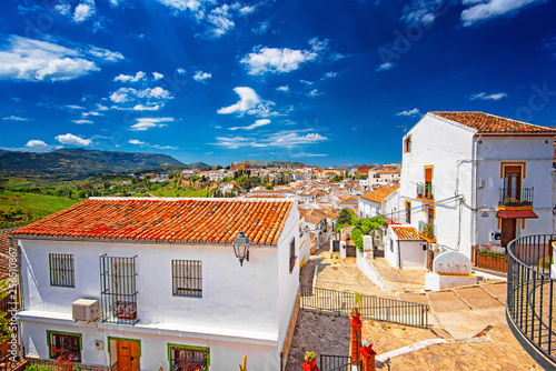 View on the old town of Ronda in Malaga, Spain