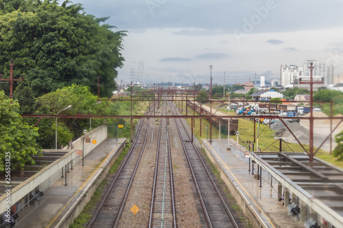 Railway at Mooca Station - Sao Paulo, Brazil